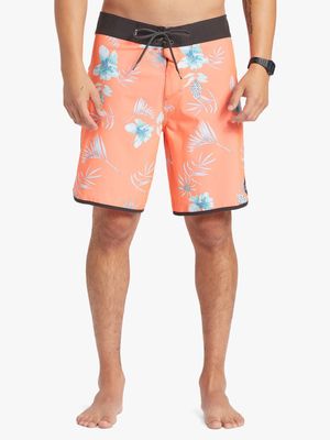 Men's Quiksilver Fiery Coral Surfsilk Scallo 19" Boardshorts