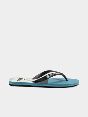 Men's Quiksilver Blue Molokai Panel Flip Flops