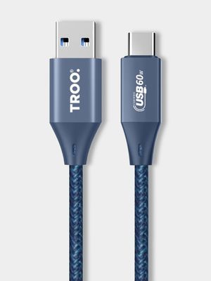 DIG TROO Certified Fast Charge 60W USB TypeC Braided Cable