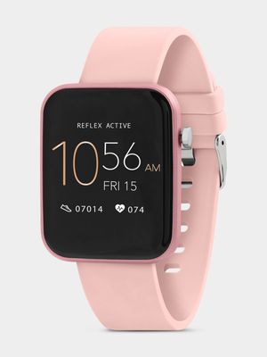 Reflex Active Series 13 Rose Pink Plated Silicone Smart Watch