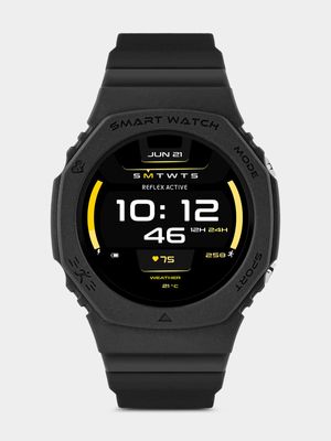 Reflex Active Series 26 Black Silicone Smart Watch