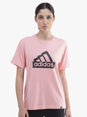 Women's adidas Essential Pink/Black Tee