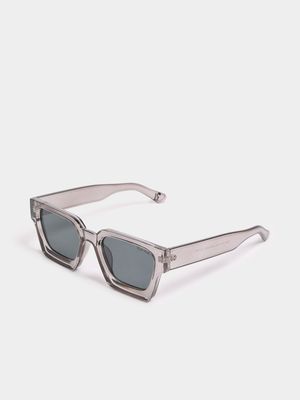 Men's Relay Jeans Square Frame Grey Sunglasses