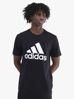 Mens adidas Big Logo SJ Black/White Tee