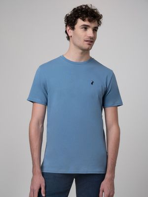 Men's Polo Blue  Essential Plain T-Shirt