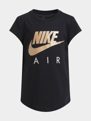 Nike Kids Futura Air Sportswear Black/Gold T-Shirt