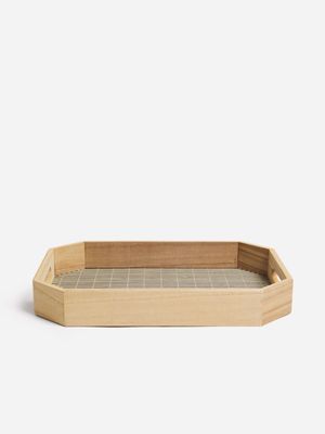 Jet Home Natural Rattan Decorative Tray