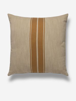 Statement Stripe Scatter Cushion Rust 60x60cm