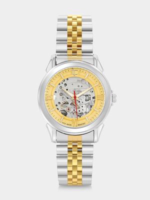 Legacy Optimo Gold Plated Stainless Steel Automatic Two-Tone Bracelet Watch 40mm