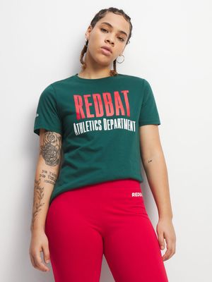 Redbat Athletics Women's Green T-Shirt