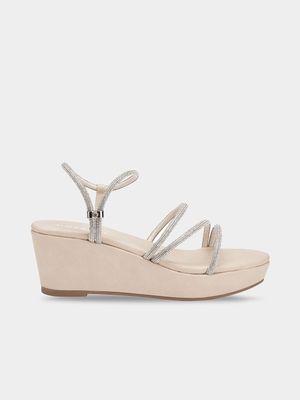 Women's Holster Beige Vivacious Wedge Sandals