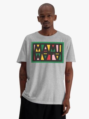 Men's Mami Wata Grey Logo T-shirt