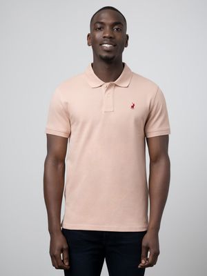 Men's Polo Pink Pique Golfer