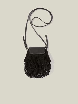 Women's Cotton On Black Eve Netted Crossbody Bag