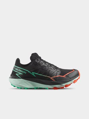 Women's Salomon Thundercross Black/Cherry/Green Trail Running Shoes