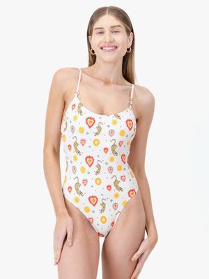 Women's Granadilla Swim White Phila One Piece Sphinx