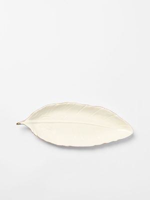 Ceramic Leaf Tray 33 x 12cm