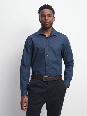 Jet Men's Navy Geo Print Shirt