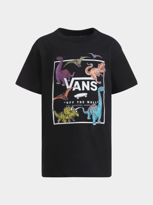 Vans Unisex Kids Glow Dino Black T-Shirt