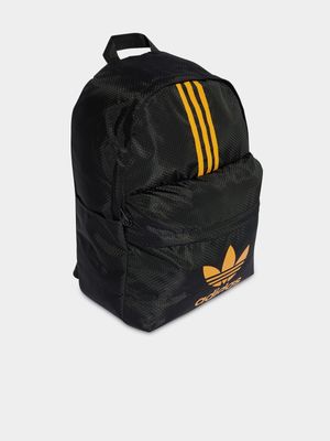 adidas Originals 3 Stripe Trefoil Black/Orange Backpack