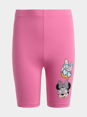 Jet Younger Girls Pink Minnie & Daisy Cycle Shorts