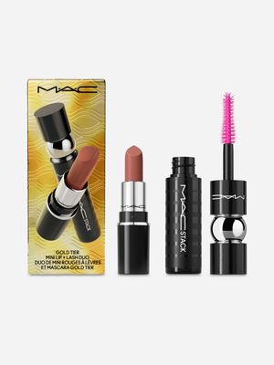 MAC Gold Tier Mini Lip + Lash Duo Gift Set