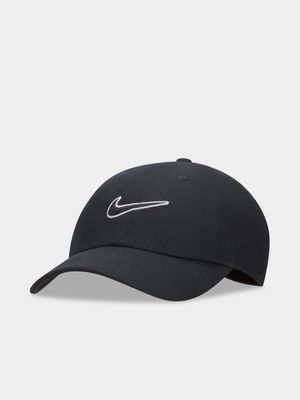 Nike Unisex Swoosh Club Black Cap