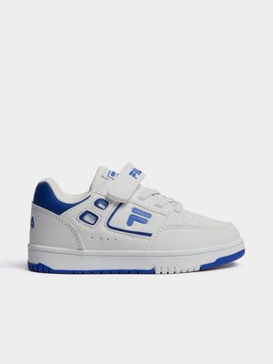 Junior Infant Fila Parker White/Blue Sneakers