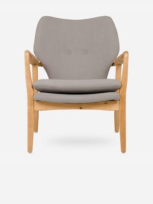 retro wooden chair linen