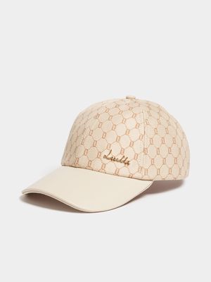 Luella Monogram Peak Cap