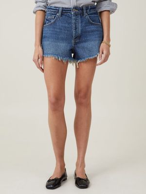 Women's Cotton On Blue Original Cut Off Denim Shorts