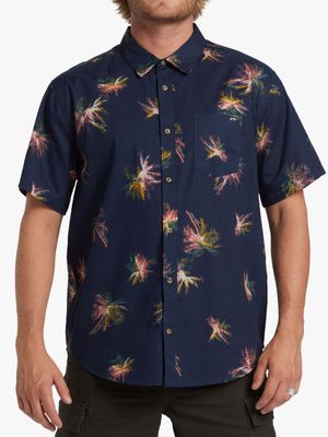 Men's Billabong  Navy Sundays Mini Shirt