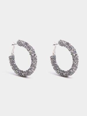 Sugar Bead Hoop Earrings