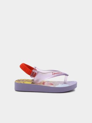 Infants Ipanema Lilac & Yellow Sandals