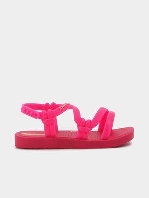 Infants Ipanema Dark Pink Solar Sandals