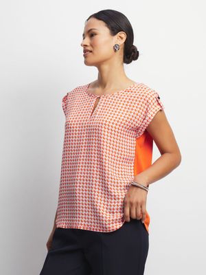 Jet Women's Burnt Orange Woven Top