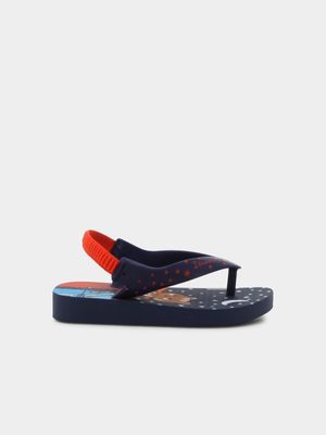 Infants Ipanema Blue & Red Hero Pets Sandals