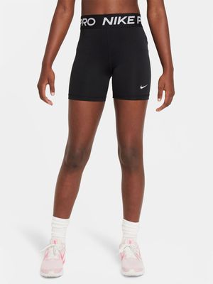 Girls Nike Pro Black Shorts