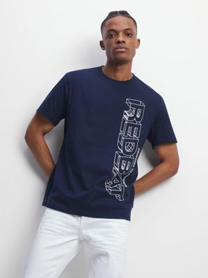 Redbat Men's Navy Graphic T-Shirt