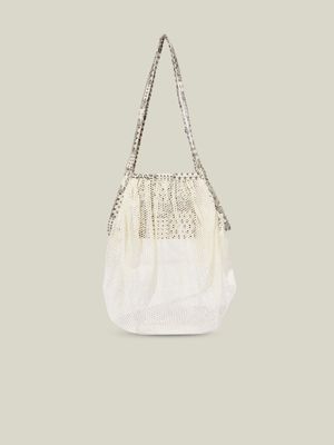 Women's Cotton On White Faye Netted Tote Bag