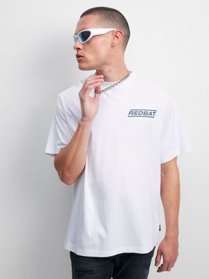 Redbat Men's White Relaxed T-Shirt