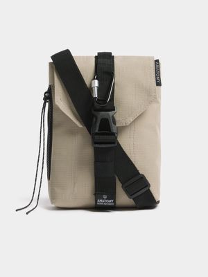 Anatomy Unisex Utility Crossbody Stone Bag