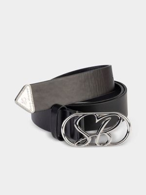 Women's Sissy Boy Black Hardware Buckle Belt