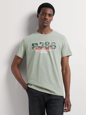 Men's Relay Jeans Slim Fit Inner City Green Graphic T-Shirt