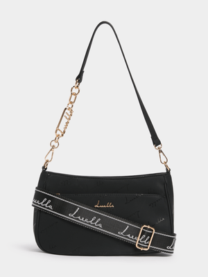 Luella Hardware Strap Multi Pocket Crossbody Bag