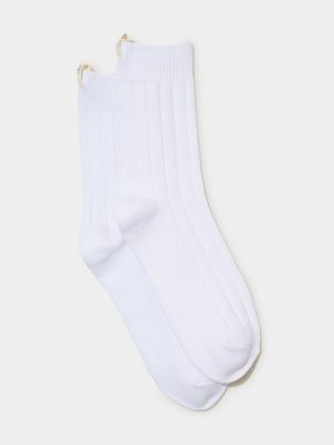 Women's Cotton On White The Signature Crew Socks