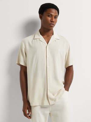 Men's Markham Plain Viscose Natural Shirt