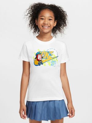 Nike Unisex Kids Sportswear Futura White T-Shirt