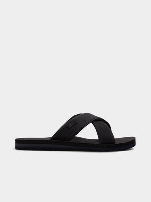 Men's Aldo Black Flat Sandals