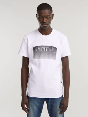 G-Star Men's Stacked Old Skool Logo White T-Shirt